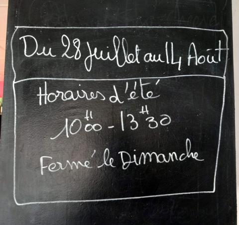 Horaires d'été